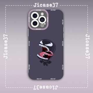 Ốp lưng iphone samsung xiaomi oppo cạnh vuông Jicase JMcase Venom Chibi Hoạt Hình Cartoon Spider Man