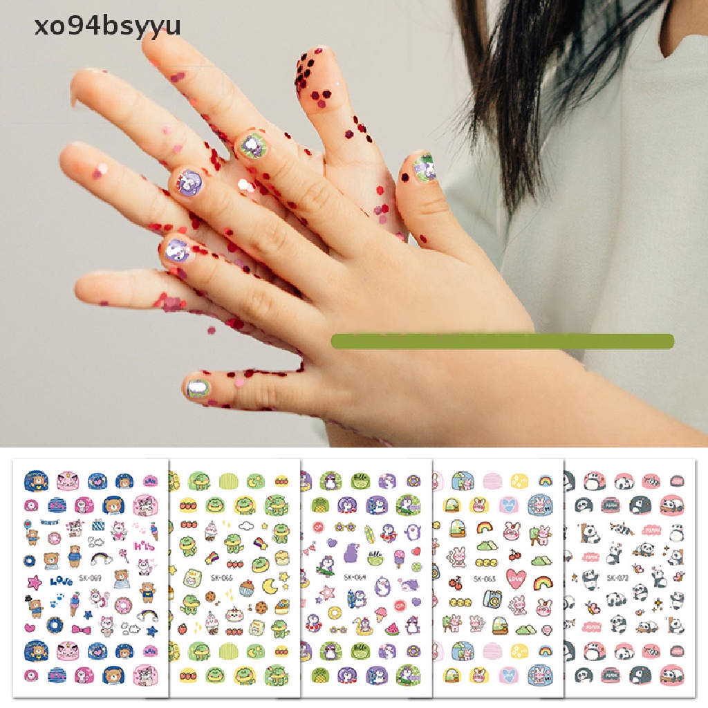 Miếng Dán Trang Trí Móng Tay 3D Hình Động Vật Đáng Yêu Dành Cho Trẻ xo94bsyyu