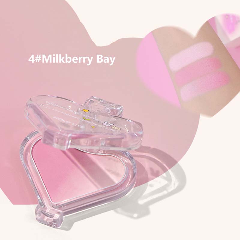 Phấn Má Hồng Trang Điểm Tự Nhiên Màu Gradient Dễ Thương