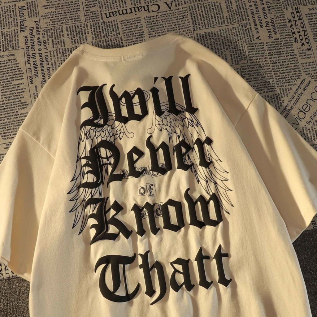 Áo Thun Cotton Ngắn Tay Dáng Rộng Phong Cách Retro Đường Phố Mới Cho Nam