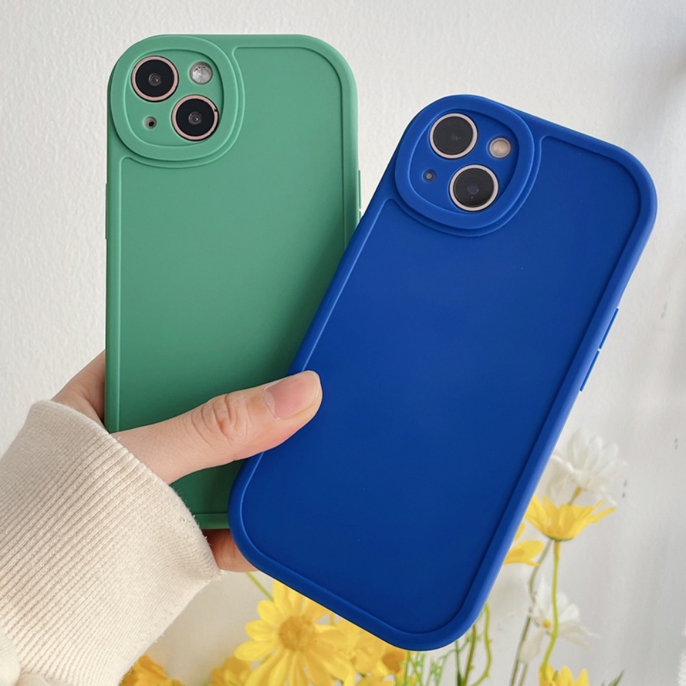 Ốp Điện Thoại TPU Mềm Mỏng Màu Kẹo Cho IPhone 14 13 12 11 Pro Max X XR 8 7 Plus