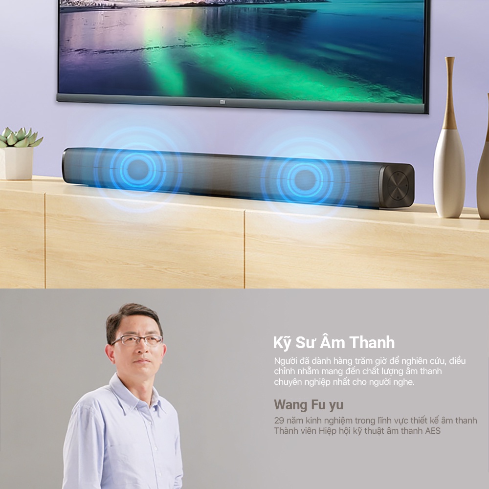 Loa TV Redmi Soundbar TV Xiaomi Kết nối Bluetooth AUX Bluetooth 5.0 Hàng chính hãng