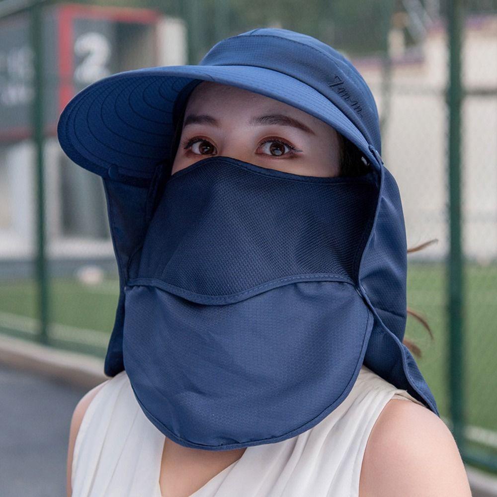 Mũ Bóng Chày Chống Nắng Mùa Hè Vành Rộng Thêu Hoa Có Thể Điều Chỉnh Cho Nam