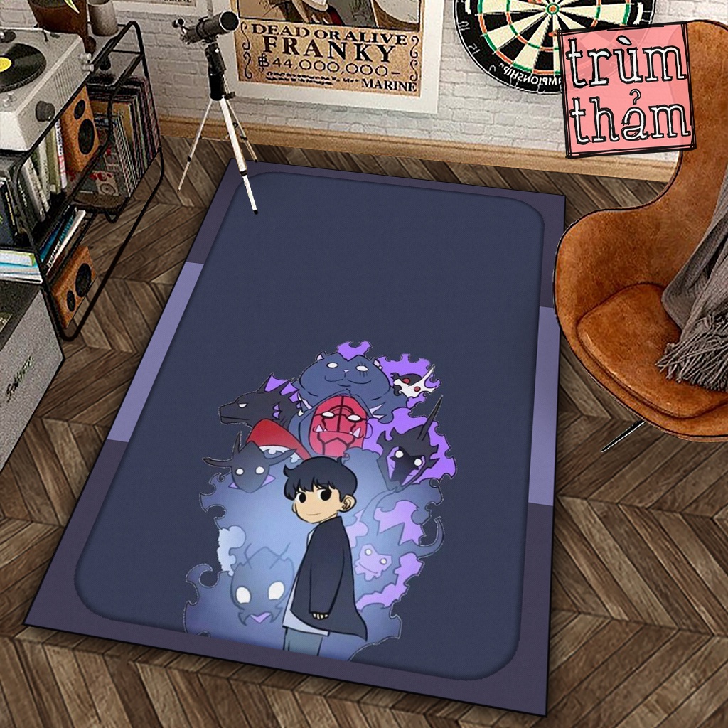 Thảm Trang Trí Jmcase Solo Leveling Manhwa Truyện Tranh Hàn Quốc X Decor Phòng Ngủ Phòng Khách Văn Phòng