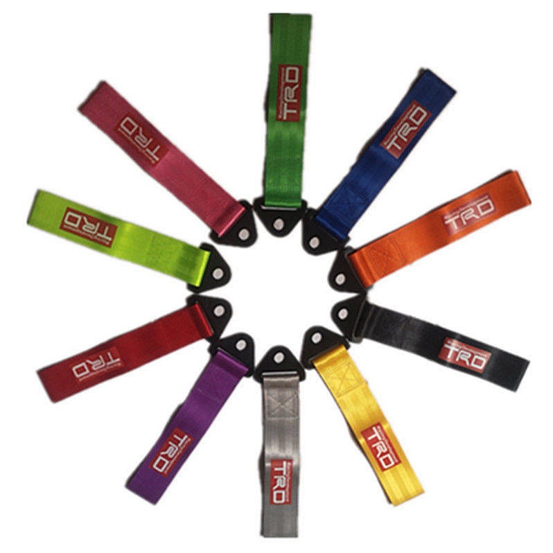 Suitable for TRD Trailer Rope Modification Personality Trailer Belt Car Decoration Trailer Rope Front and Rear Bars Traction Belt KMJt