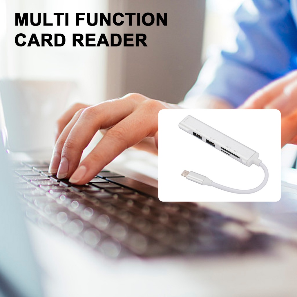 Bộ Chia Cổng USB 2.0 Type-C Đa Năng 5 Trong 1 Cho Laptop