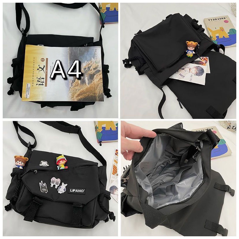 CHIC JOY Túi Đeo Chéo Cỡ Lớn Phong Cách retro Nhật Bản Cho Nam