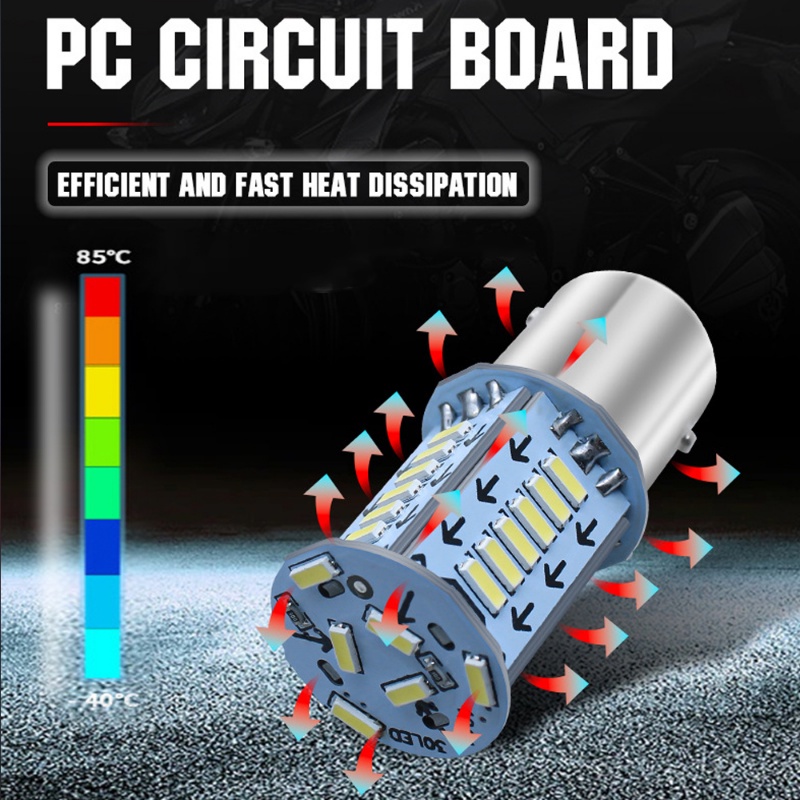 1 Đèn Led Tín Hiệu 1157 DC12V Ánh Sáng Trắng / Đỏ / Xanh Dương Cho Xe Hơi Xe Máy