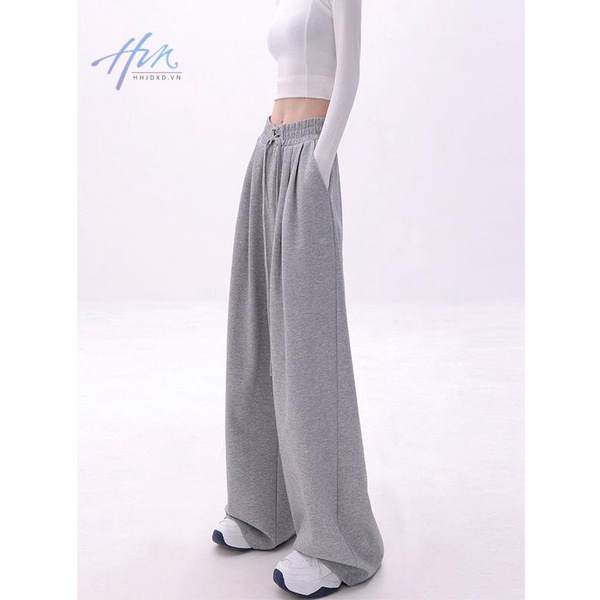 Quần Dài Lưng Cao Ống Rộng Phong Cách Thời Trang Đường Phố Mỹ 2022