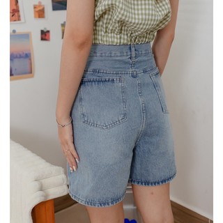 Quần short jean lửng