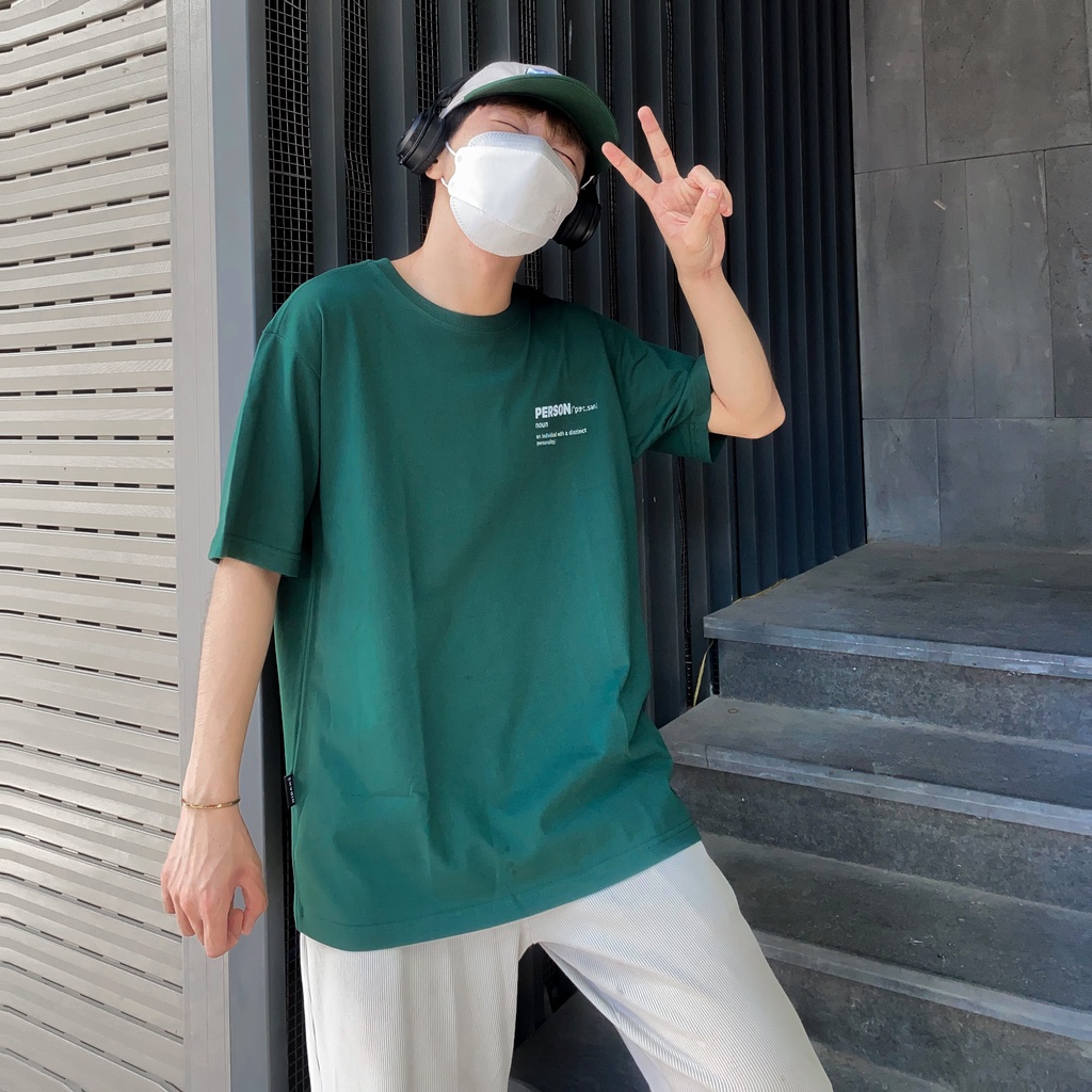 Áo thun Unisex tay lỡ cotton local brand HIDANZ - Person