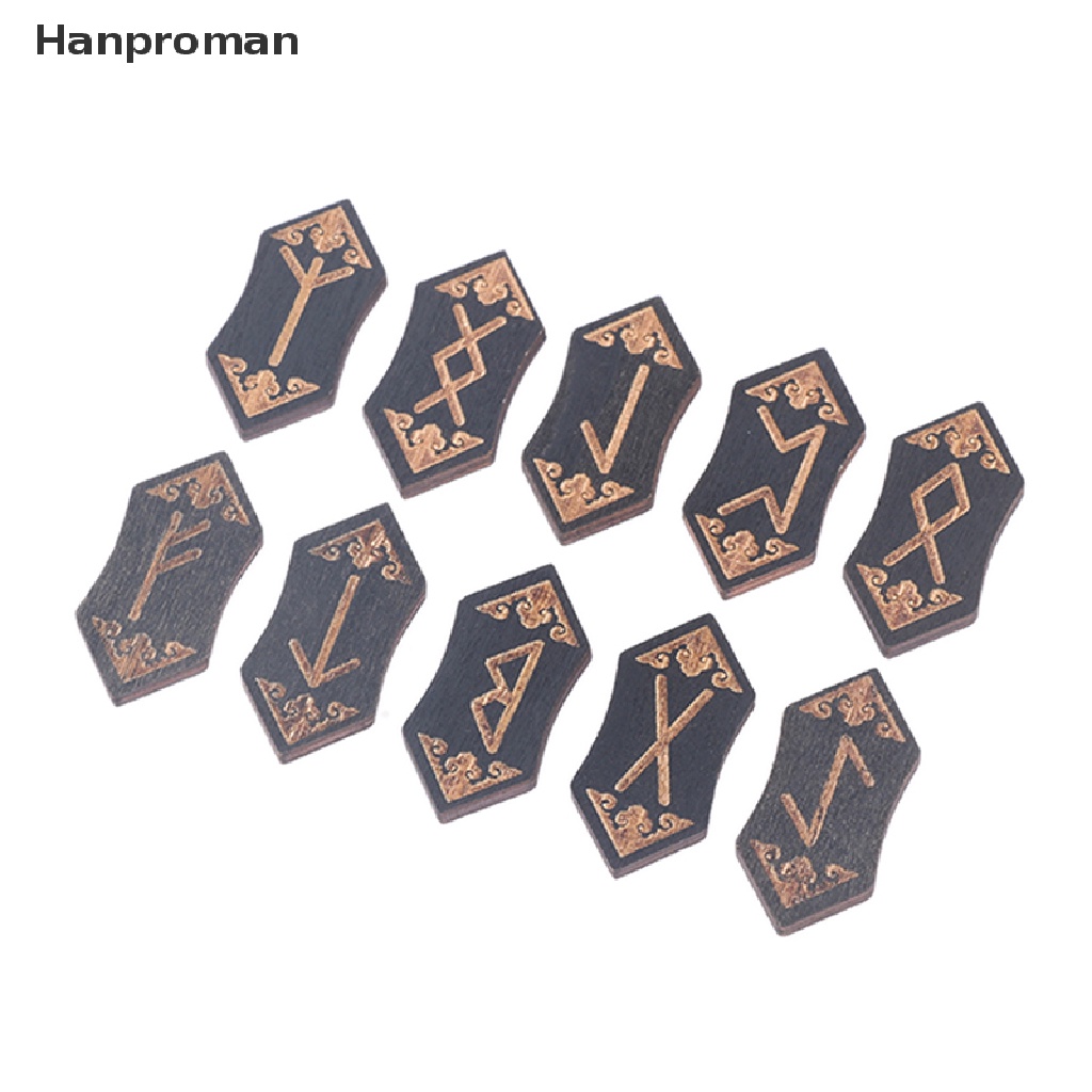 Set 25 Viên Đá Runes Piedra Chạm Khắc Tự Nhiên