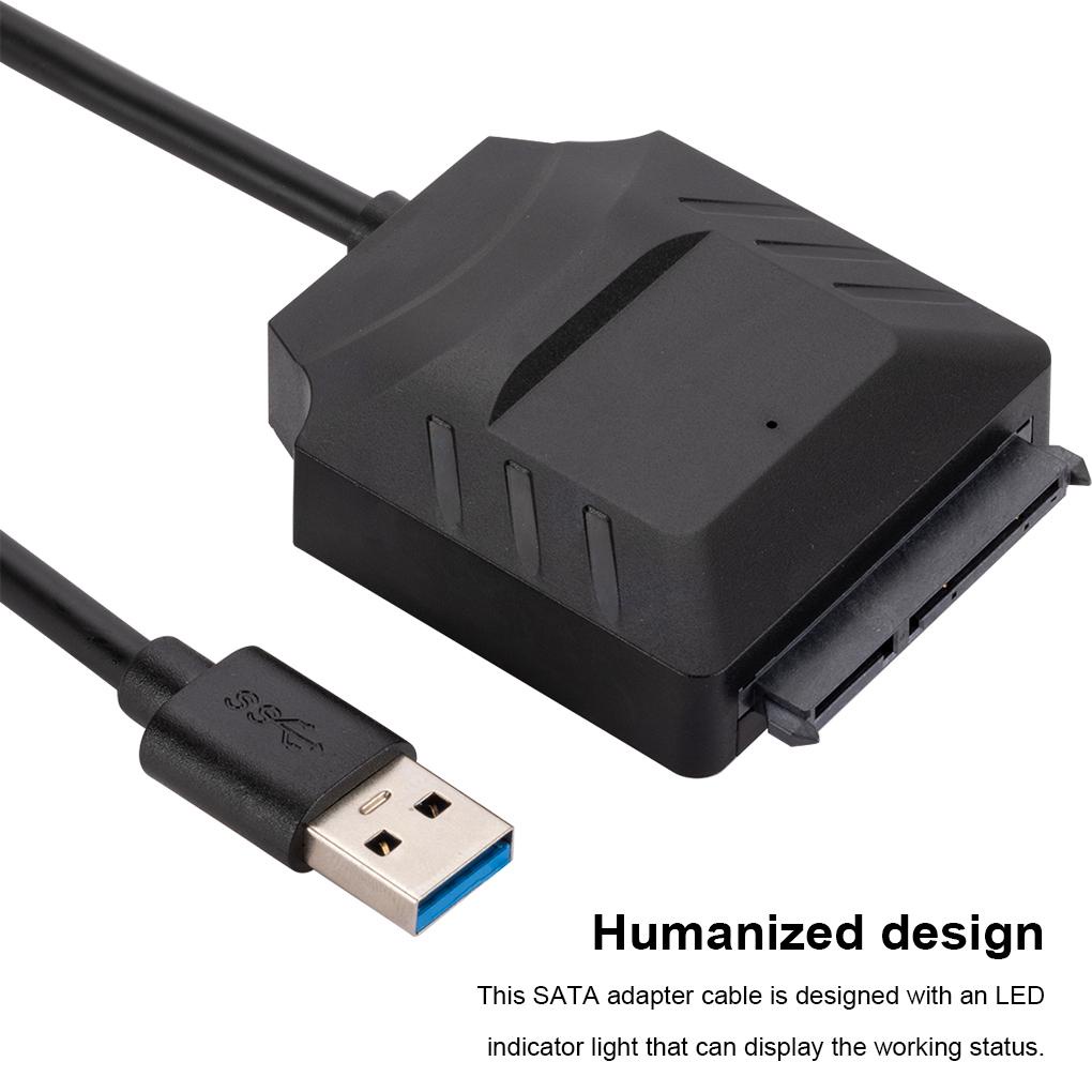 Cáp Chuyển Đổi Ổ Cứng HDD SATA Sang USB 2 5 Inch Có Đèn LED Chuyên Dụng Cho Máy Tính Để Bàn