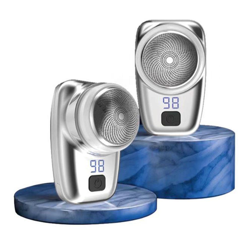 HS Máy Cạo Râu Mini Chống Thấm Nước Kèm Sạc USB Tiện Dụng Mang Theo Du Lịch