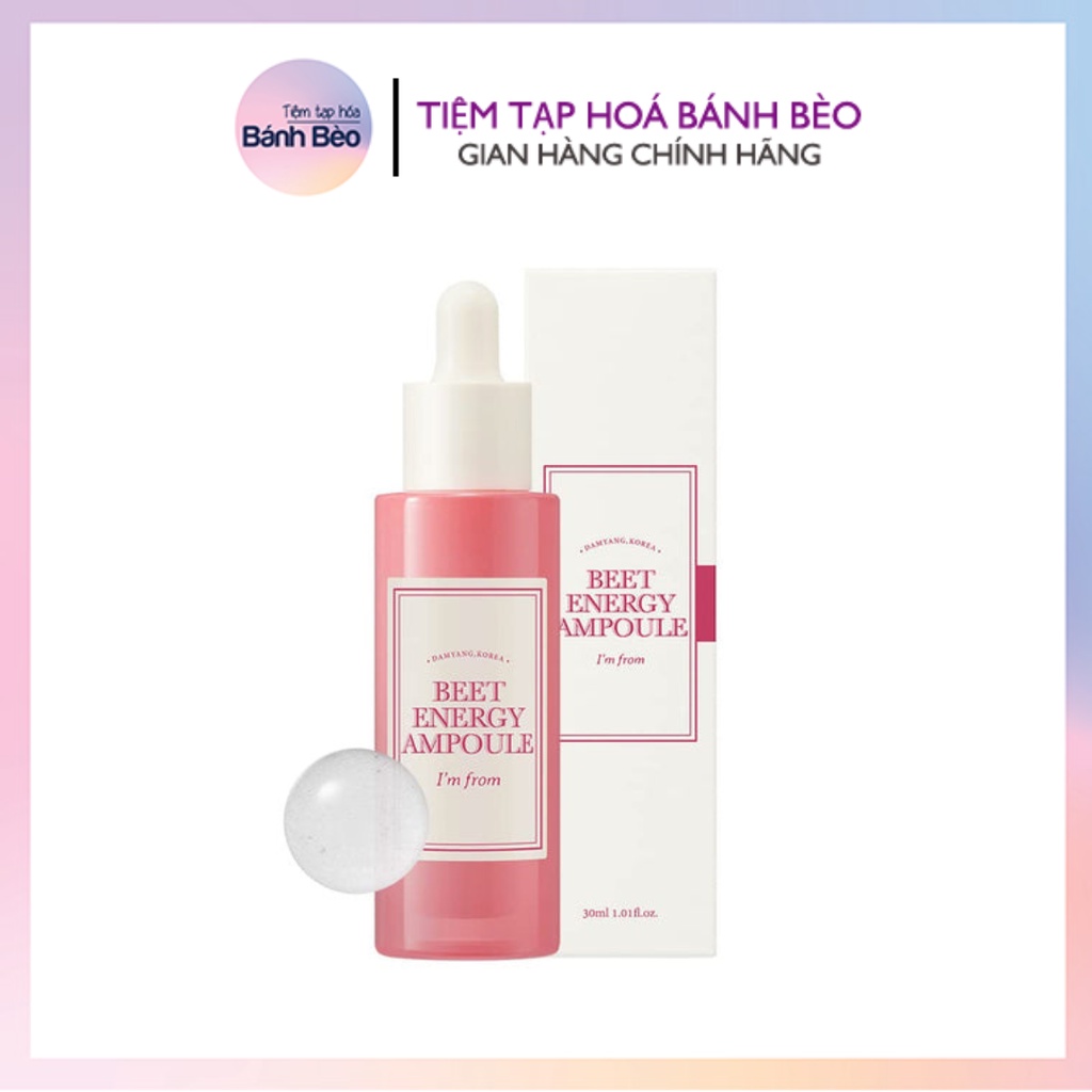 Tinh chất thuần chay mềm mịn chống lão hoá nuôi dưỡng da I'm from Beet Energy Ampoule 30ml