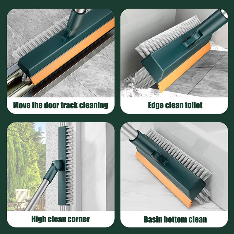 Bàn Chải Chà Sàn Nhà 3 Trong 1 Cán Dài Bằng Nhôm Tiện Dụng