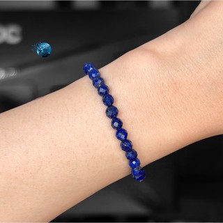 Vòng tay đá l.apis l.azuli cắt giác 4.5mm