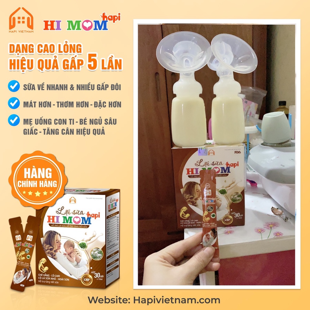 Lợi sữa Hi Mom - Sữa nhiều hơn, thơm hơn, đặc hơn, mát hơn, thông tắc tia sữa Tặng Kèm Quà