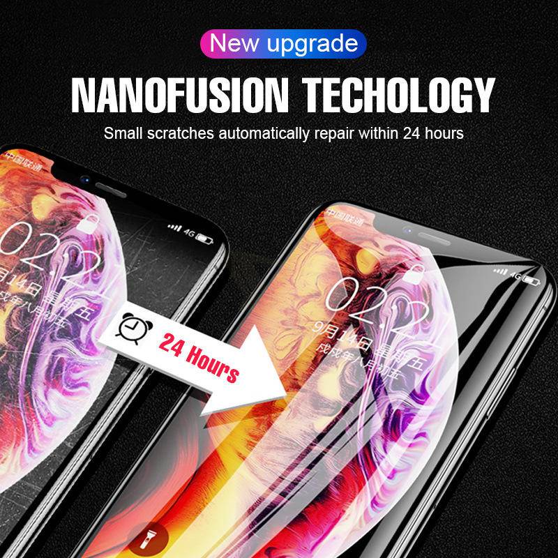 Bộ 3 Miếng Dán Bảo Vệ Màn Hình Bằng Silicone TPU Mềm Cho iPhone 14 13 12 11 Pro Max Mini Plus 6 6s 7 8 SE 2020 2022 X Xs XR Max Kính