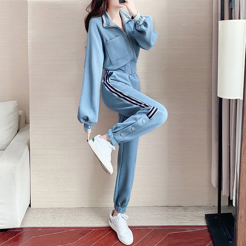 Set Đồ Thể Thao Hai Món Thời Trang Xuân Thu Cho Nữ