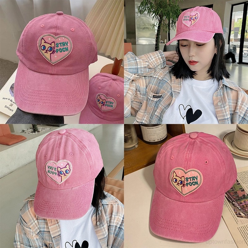 Mũ Lưỡi Trai Thể Thao Mềm Mại Thêu Họa Tiết Phong Cách Hàn Quốc