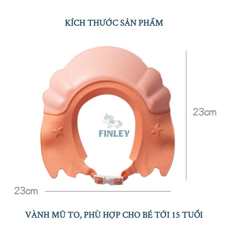 Mũ gội đầu mũ tắm cho bé hình cá voi siêu đáng yêu