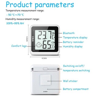 Nhiệt Kế Điện Tử Mini Có Màn Hình LCD