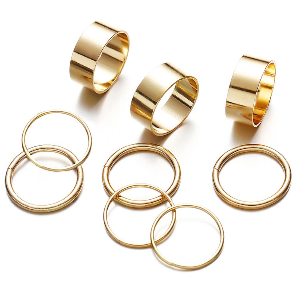 Bộ Nhẫn Đơn Giản Sáng Tạo T4X1 Dành Cho Nữ