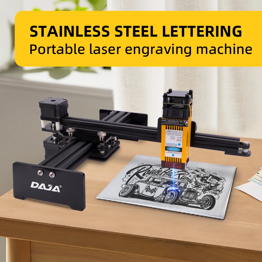 Daja Chạm Khắc laser Tự Động Nhỏ Gọn Bằng Thép Không Gỉ d2 series Khắc Tùy Chỉnh