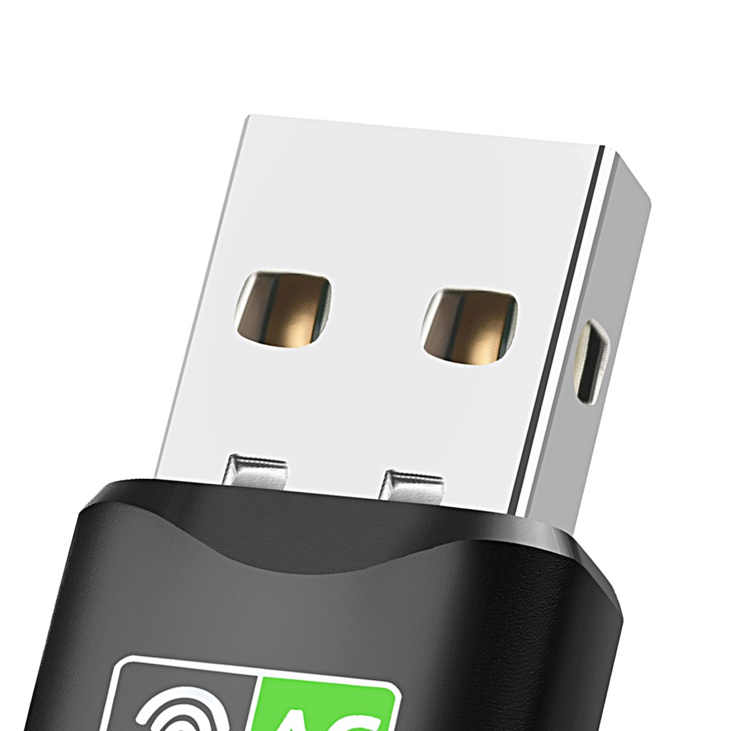 Thẻ Mạng WiFi Không Dây Băng Tần Kép Rộng 600Mbps USB 2.4 / 5.8GHz Cho Laptop Windows 7 / 8 / 10 / 11 / Vista / XP