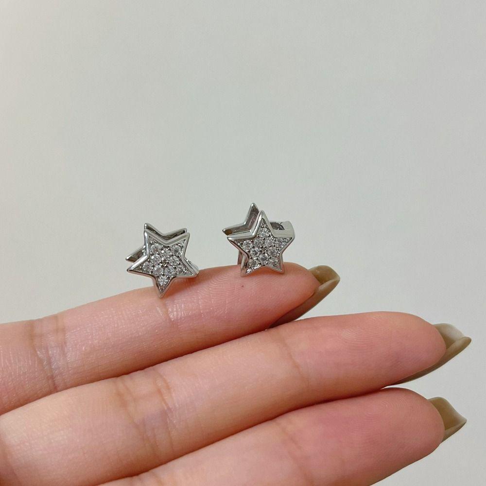 Bông Tai Ngôi Sao Năm Cánh Thời Trang Hàn Quốc