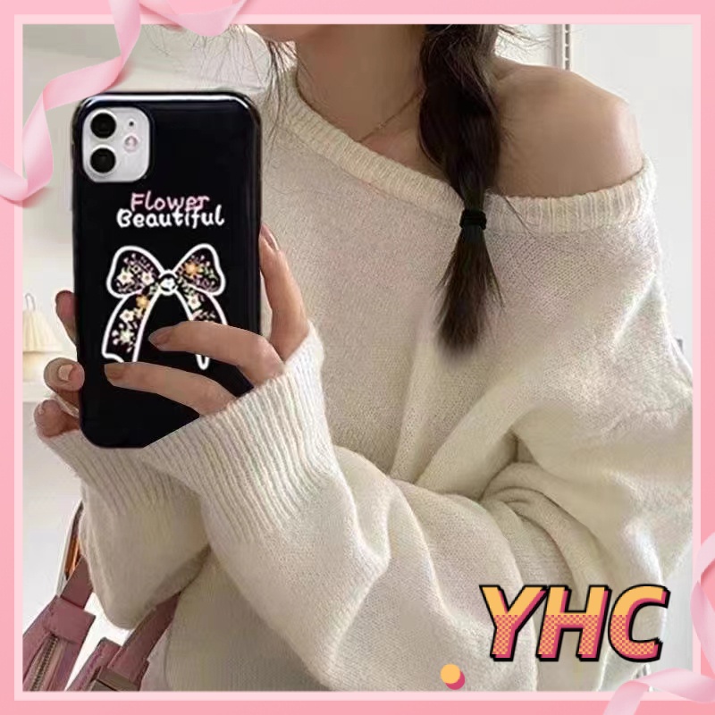 Ốp Lưng iPhone Nơ hoa nhỏ cao cấp chống rơi vỏ thạch iPhone 6 / 6S / 6splus / se / 7 / 7plus / 8 / 8plus / X / xs / xsmax / 11 / 12 / 13 / 14 / Plus / pro /max /pro max-508