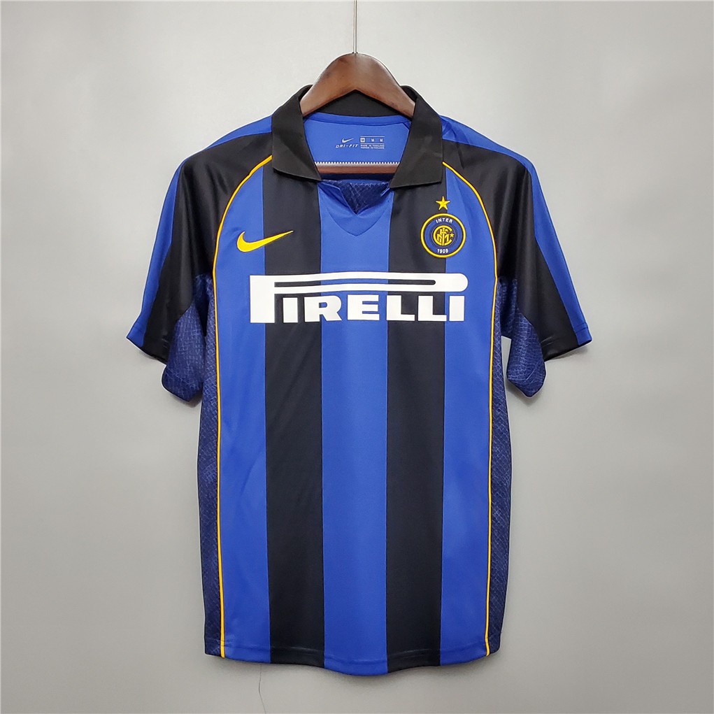 Áo Bóng Đá Đội Tuyển Inter Milan 2001-2002 Phong Cách Retro