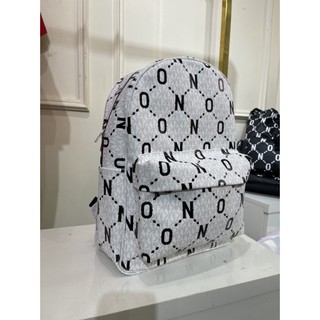 Balo chất liệu da đi học đi chơi unisex chống nước backpack - balo 11 màu trắng