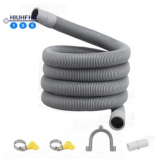 Bộ Ống Thoát Nước Nối Dài 1M Kèm Giá Đỡ Và Kẹp Ống Thoát Nước Cho Máy Giặt