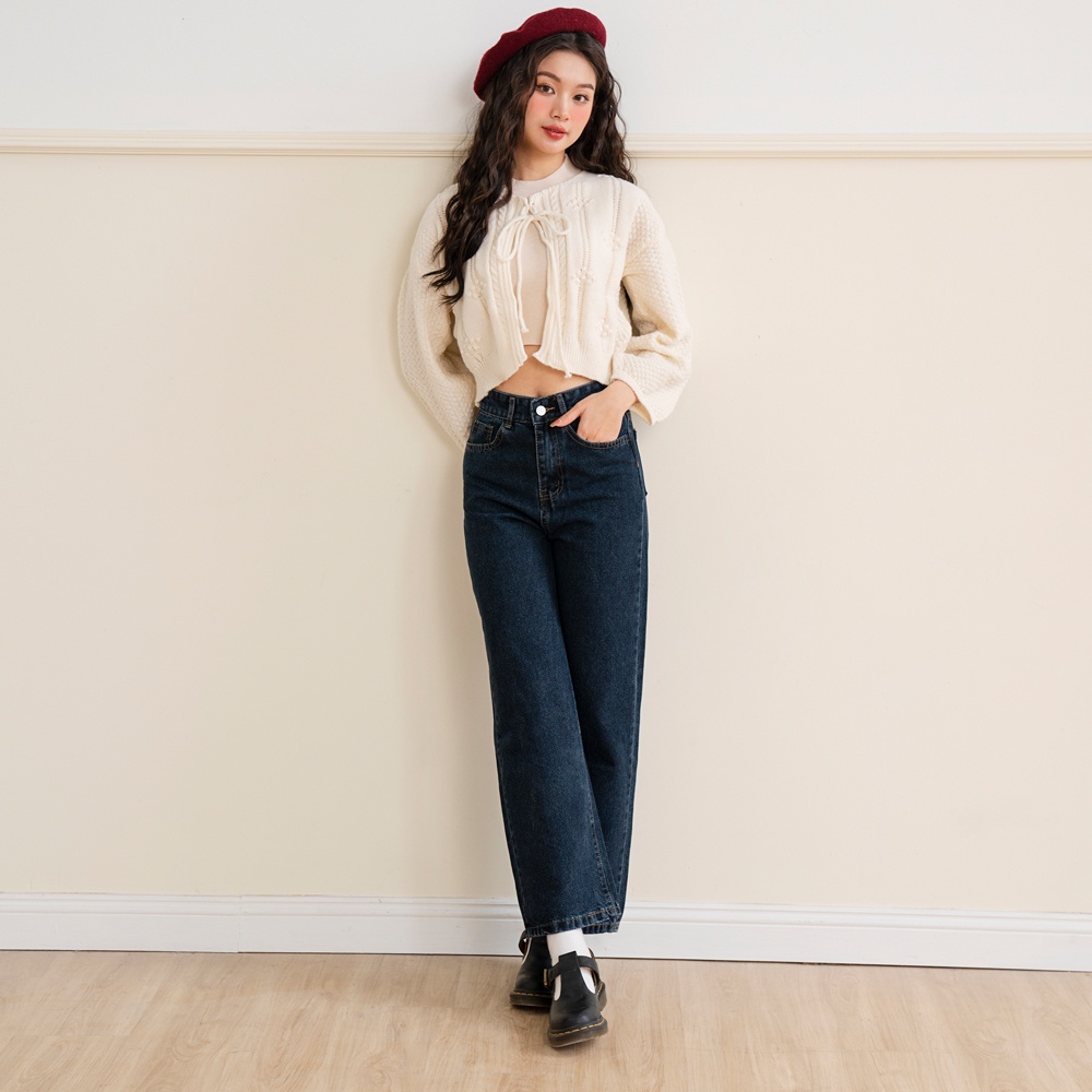 BLEUBIRD Quần jeans ống suông Klein Jeans