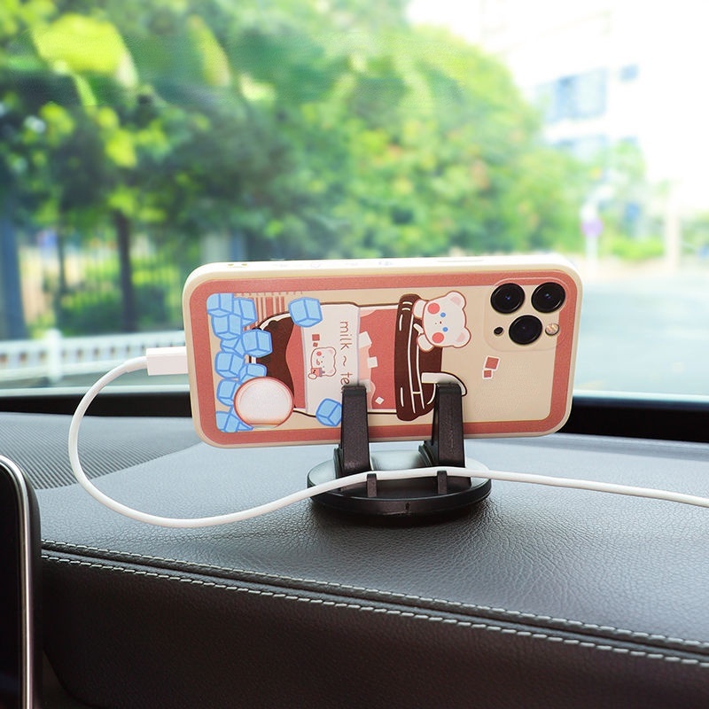 Giá Đỡ Điện Thoại Hình Búp Bê Màu Nâu Dễ Thương