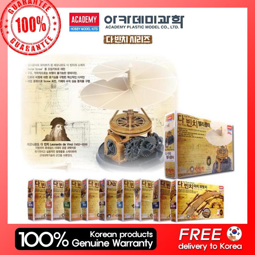 Mô Hình Leonardo Da Vinci series Plamodel 12 Loại