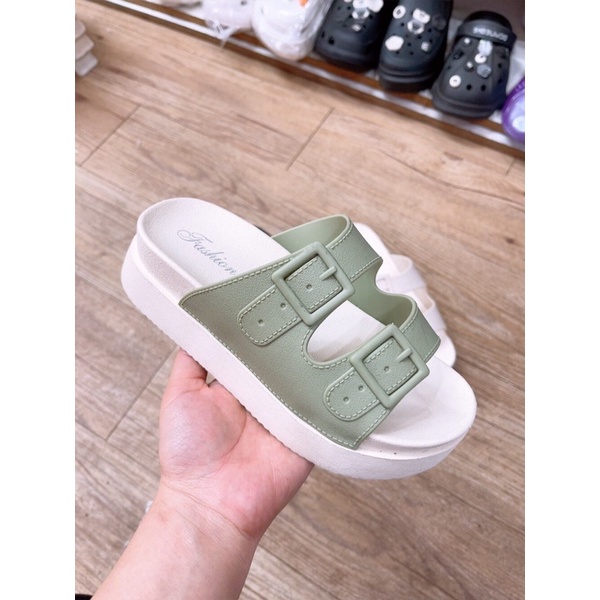 Dép Đế Cao Xuồng Nữ Cao Gót Quai Ngang 6Cm Tôn Dáng Hợp Mọi Outfit