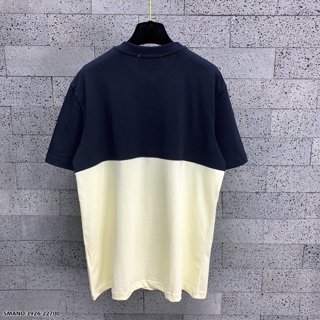 Áo phông nam nữ Premium Cotton cao cấp phối màu đen sữa dập chữ GG trước ngực siêu sang.Fashion Class