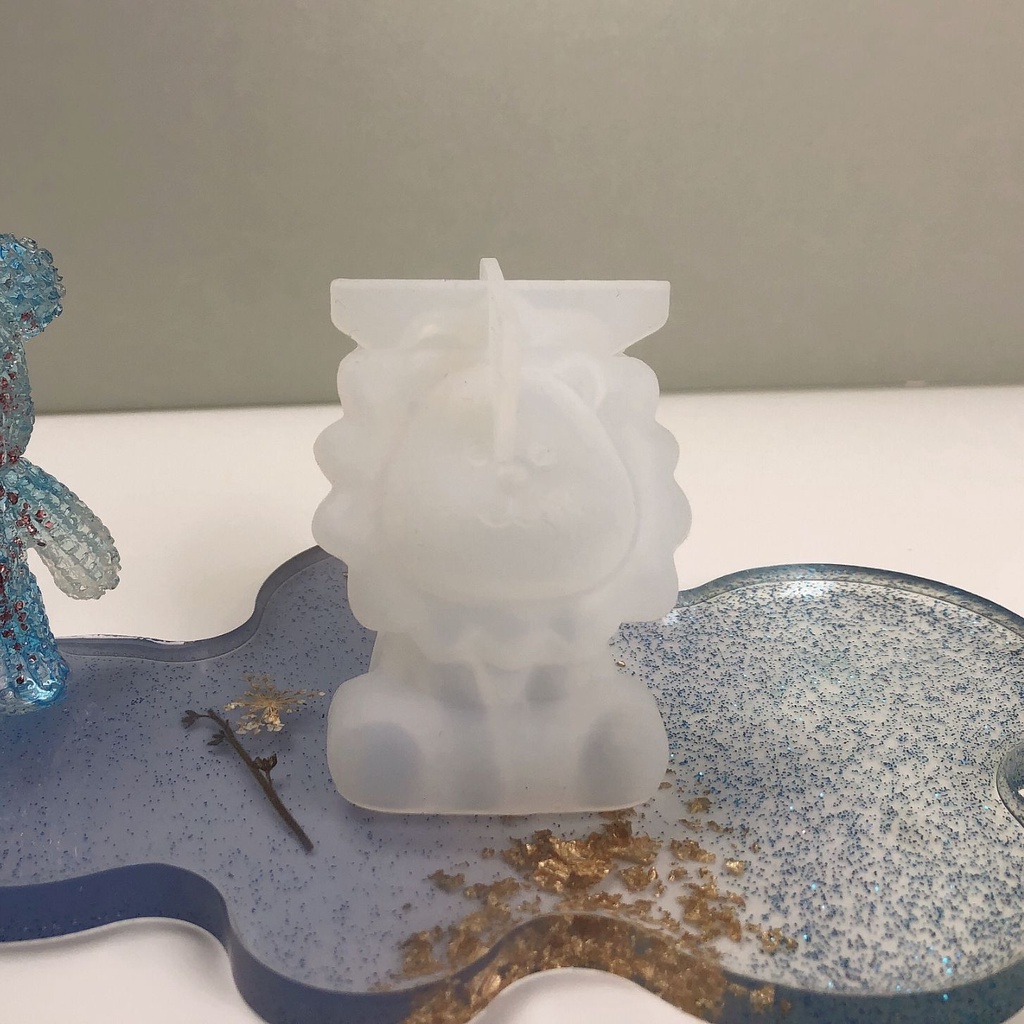 Hoạt Hình Khuôn Nhựa epoxy Hình Gấu pooh / Hà Mã / Chó Bull / Sư Tử Dễ Thương