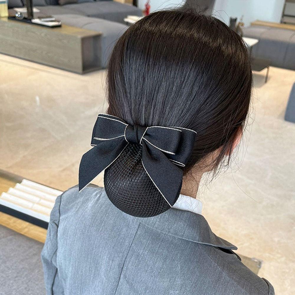 LOMBARD Kẹp Tóc Hình Nơ Phong Cách Vintage Ngọt Ngào Cho Nữ