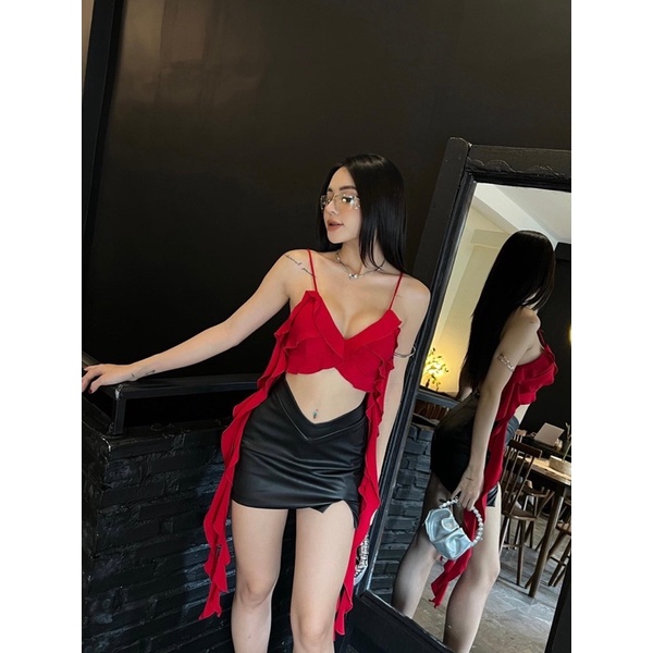 🎈🎈HOT HOT ÁO CROP 2D TUA RUA HOTTREND 3 MÀU ( MẪU THẬT ) | BigBuy360 - bigbuy360.vn