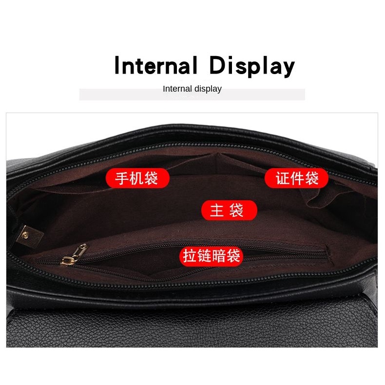 Túi Da Đeo Chéo Nhiều Ngăn Thời Trang Cho Nữ