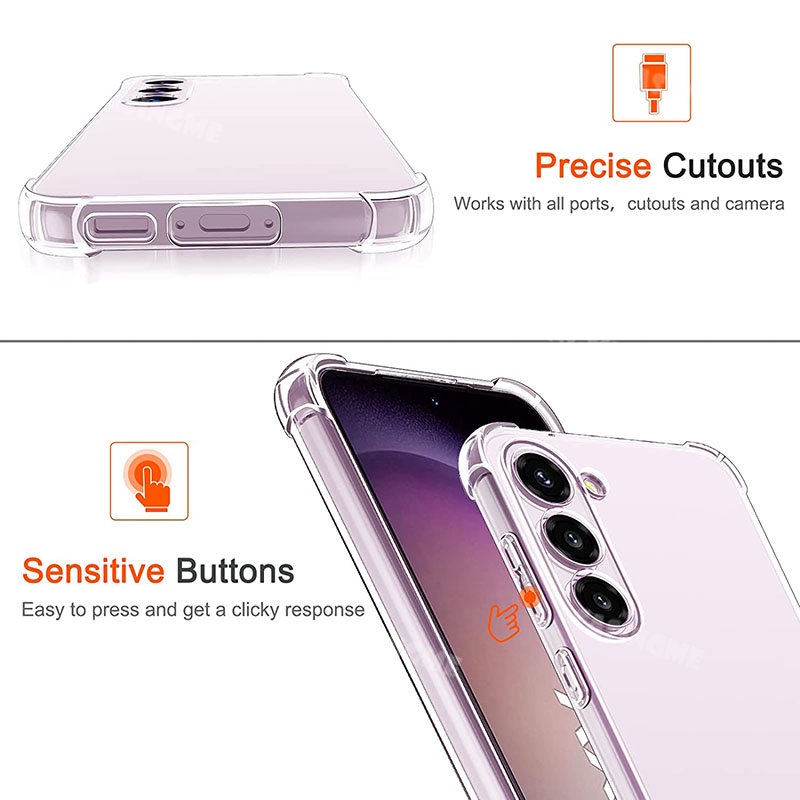 Ốp Điện Thoại Silicon Mềm Chống Sốc Cho Samsung Galaxy S23 S22 S21 S20 S 23 Ultra Plus 5G S23Ultra S23Plus + 5G