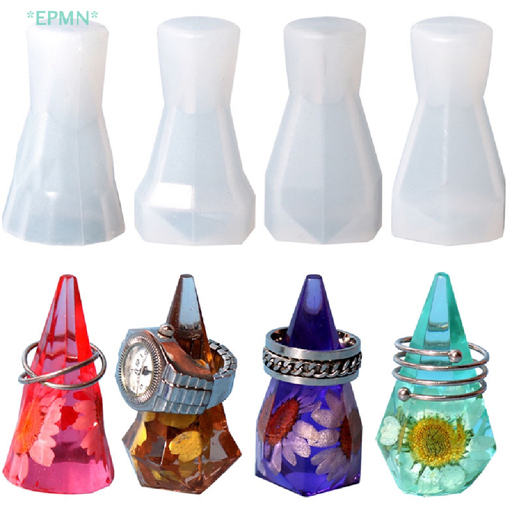 Epmn > Khuôn Silicon Hình Kim Tự Tháp Dùng Làm Nhẫn / Vòng Tay / Đồng Hồ
