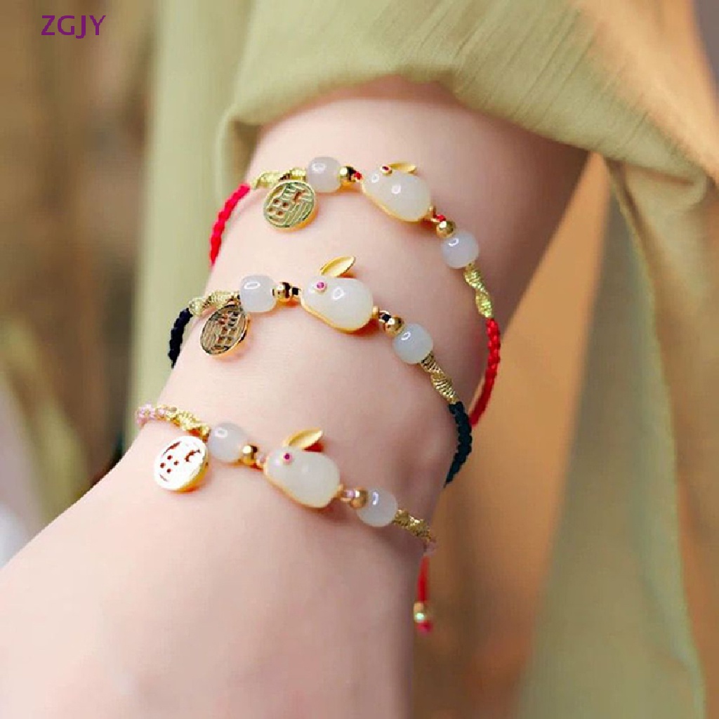 Vòng Đeo Tay ZGJY 2023 Tự Làm Mặt Dây Bện Màu Đỏ Dễ Thương Làm Quà Tặng Cho Bạn Gái / Học Sinh Mới