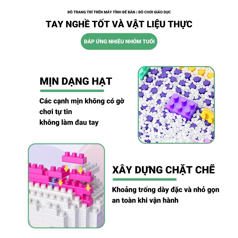 Đồ chơi lego lắp ráp viên gạch nhỏ DIY dùng làm quà tặng cho bé