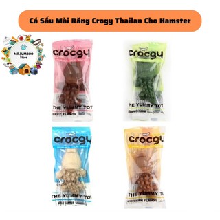 Thức ăn snack cá sấu mài răng Crocgy cho chuột hamster,nhím,sóc,chó,pet nhỏ thơm ngon bổ dưỡng 4 vị nhập Thailan 18gr