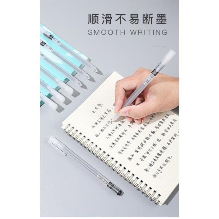Bút gel vỏ nhám ngòi 0.5mm bút bi nước nhanh khô cao cấp bút mực gel viết trơn văn phòng phẩm